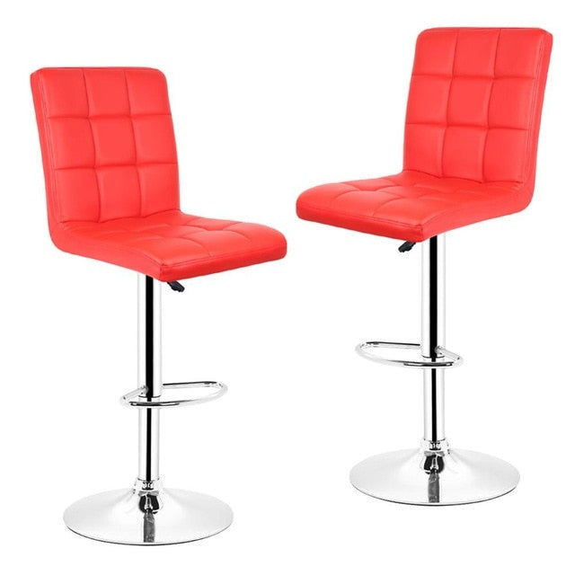2pcs Modern Fashion Bar chair Soft PU Leather Barstool Chair 2pcs Modern Fashion Bar chair Soft PU Leather Barstool Chair