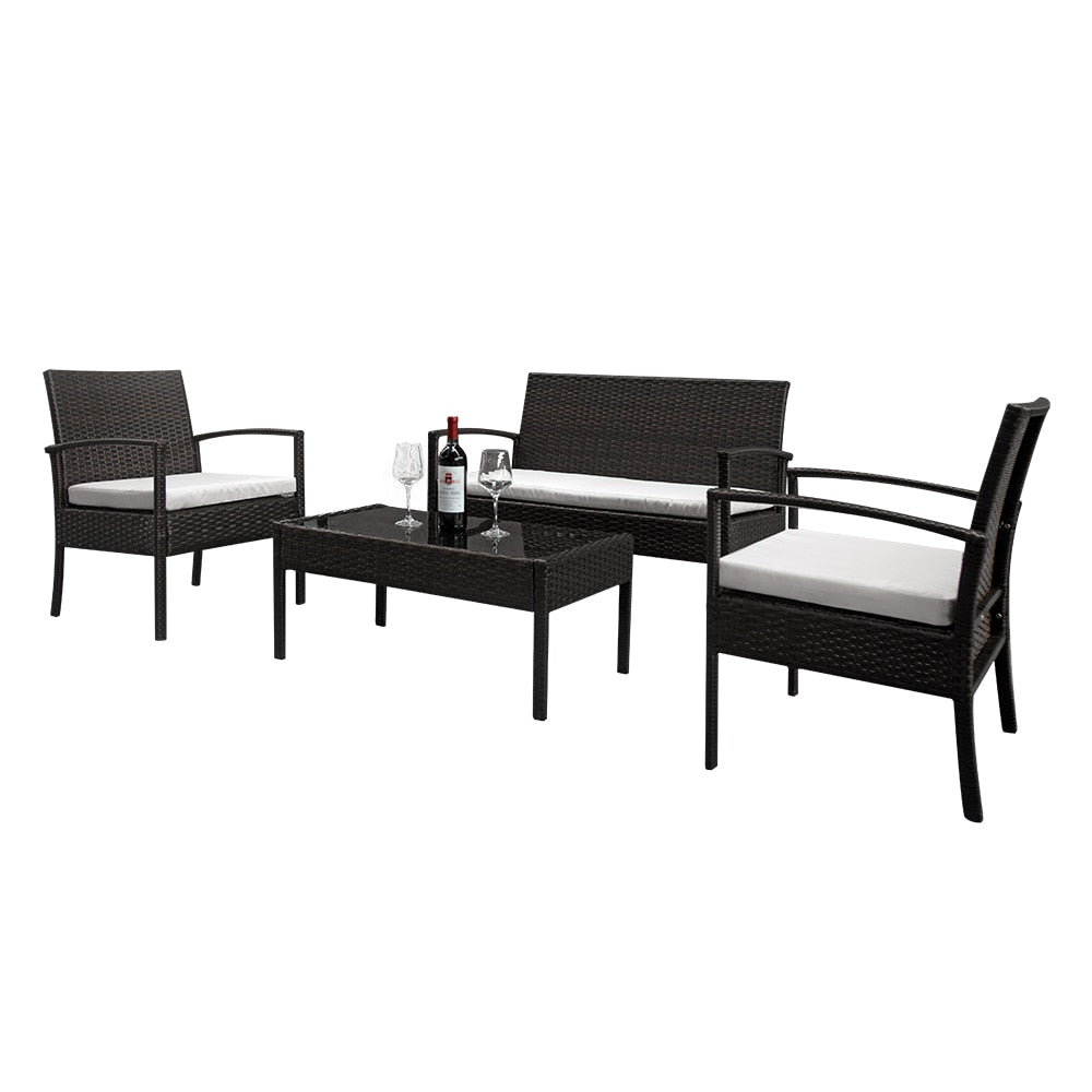 US Shipping Living room sofa set PE Rattan Sofa US Shipping Living room sofa set PE Rattan Sofa