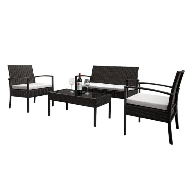 US Shipping Living room sofa set PE Rattan Sofa US Shipping Living room sofa set PE Rattan Sofa