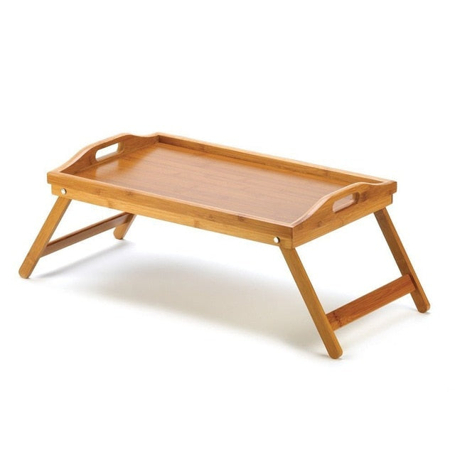 Foldable Bamboo Wood Bed Tray Breakfast On The Bed Laptop Desk Foldable Bamboo Wood Bed Tray Breakfast On The Bed Laptop Desk