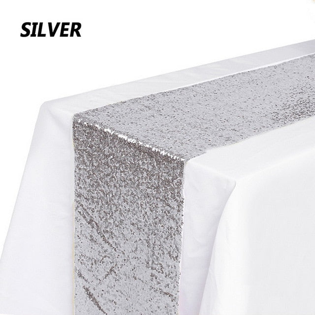 Gold Sequin Table Runner Glitter Home Textile Gold Sequin Table Runner Glitter Home Textile