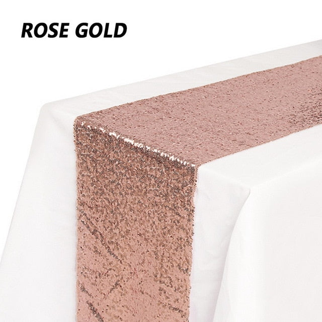 Gold Sequin Table Runner Glitter Home Textile Gold Sequin Table Runner Glitter Home Textile