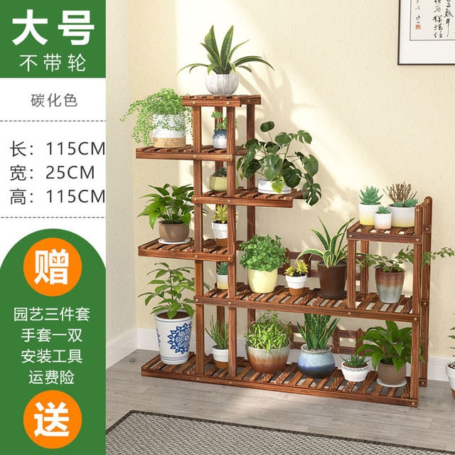Wooden Flower Rack Plant Stand Multi Flower Stand Shelves Bonsai Display Wooden Flower Rack Plant Stand Multi Flower Stand Shelves Bonsai Display