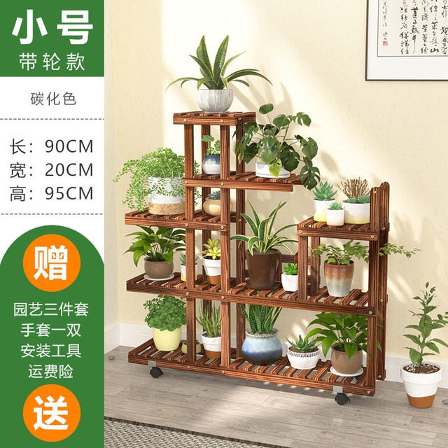 Wooden Flower Rack Plant Stand Multi Flower Stand Shelves Bonsai Display Wooden Flower Rack Plant Stand Multi Flower Stand Shelves Bonsai Display