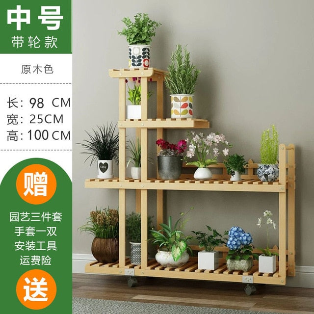 Wooden Flower Rack Plant Stand Multi Flower Stand Shelves Bonsai Display Wooden Flower Rack Plant Stand Multi Flower Stand Shelves Bonsai Display