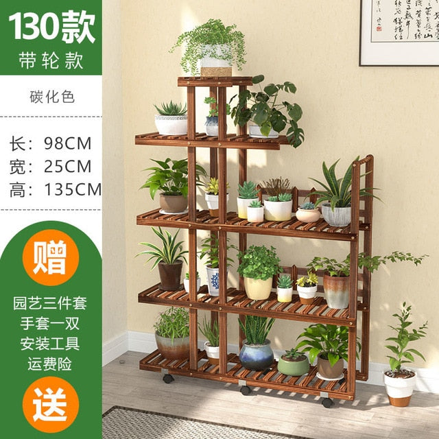 Wooden Flower Rack Plant Stand Multi Flower Stand Shelves Bonsai Display Wooden Flower Rack Plant Stand Multi Flower Stand Shelves Bonsai Display