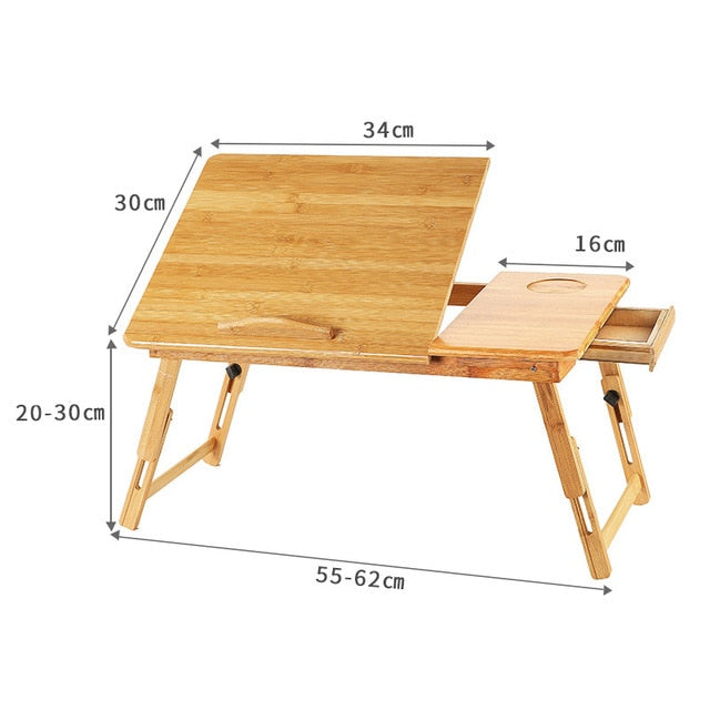 Adjustable Bamboo Computer Stand Laptop Desk Adjustable Bamboo Computer Stand Laptop Desk