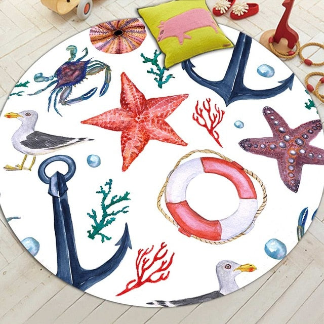 Miracille Marine Style Colorful Sea Turtle Seaweed Tropical Fish Miracille Marine Style Colorful Sea Turtle Seaweed Tropical Fish