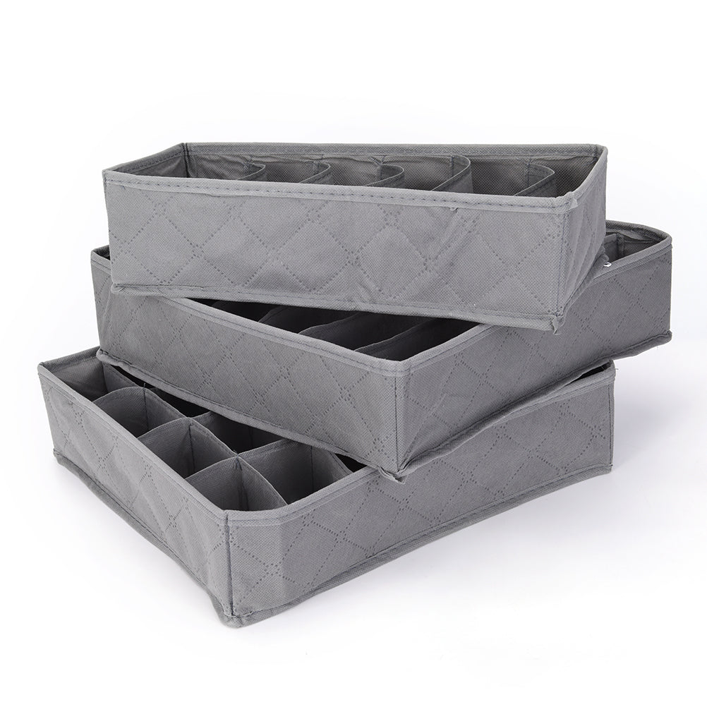 New 3pcs/lot 3 In 1 Bamboo Storage Box Container Drawer New 3pcs/lot 3 In 1 Bamboo Storage Box Container Drawer