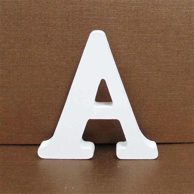 1pc 10CMX10CM White Wooden Letter English Alphabet 1pc 10CMX10CM White Wooden Letter English Alphabet