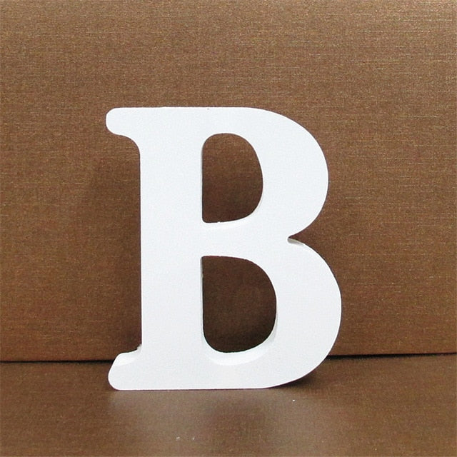 1pc 10CMX10CM White Wooden Letter English Alphabet 1pc 10CMX10CM White Wooden Letter English Alphabet