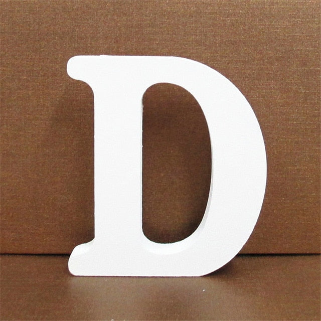 1pc 10CMX10CM White Wooden Letter English Alphabet 1pc 10CMX10CM White Wooden Letter English Alphabet