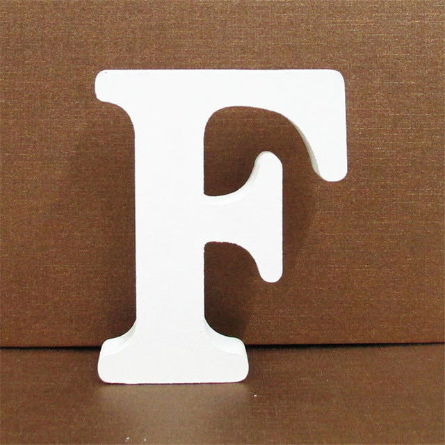 1pc 10CMX10CM White Wooden Letter English Alphabet 1pc 10CMX10CM White Wooden Letter English Alphabet