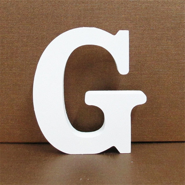 1pc 10CMX10CM White Wooden Letter English Alphabet 1pc 10CMX10CM White Wooden Letter English Alphabet
