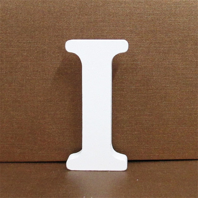 1pc 10CMX10CM White Wooden Letter English Alphabet 1pc 10CMX10CM White Wooden Letter English Alphabet