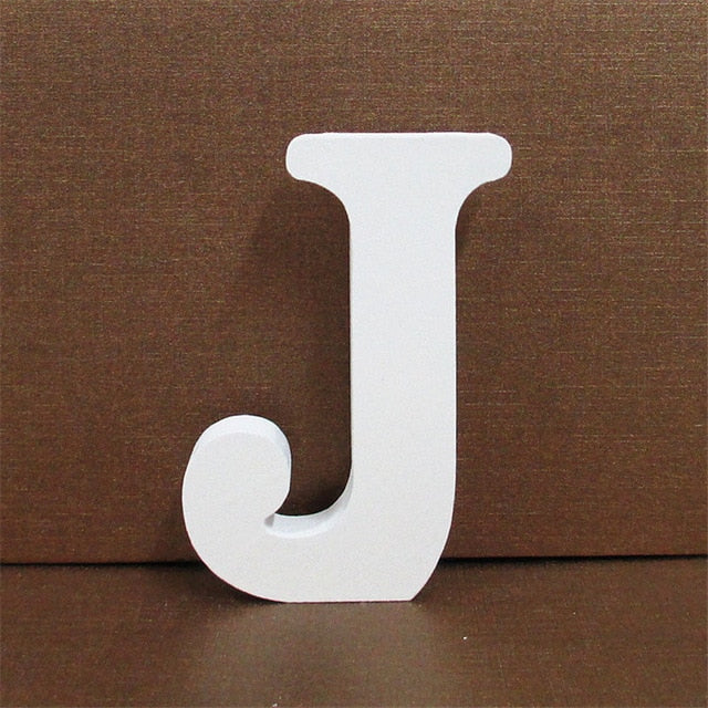 1pc 10CMX10CM White Wooden Letter English Alphabet 1pc 10CMX10CM White Wooden Letter English Alphabet