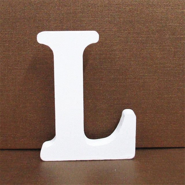 1pc 10CMX10CM White Wooden Letter English Alphabet 1pc 10CMX10CM White Wooden Letter English Alphabet