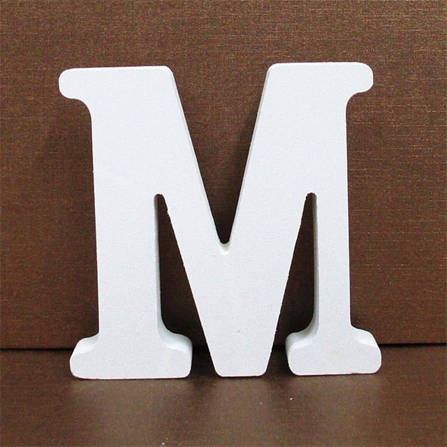1pc 10CMX10CM White Wooden Letter English Alphabet 1pc 10CMX10CM White Wooden Letter English Alphabet