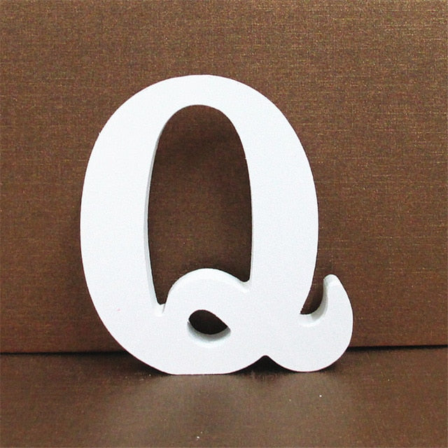 1pc 10CMX10CM White Wooden Letter English Alphabet 1pc 10CMX10CM White Wooden Letter English Alphabet
