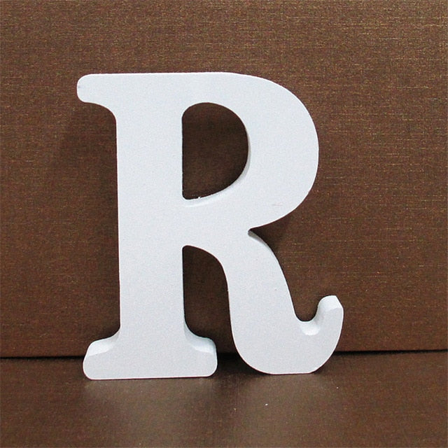1pc 10CMX10CM White Wooden Letter English Alphabet 1pc 10CMX10CM White Wooden Letter English Alphabet