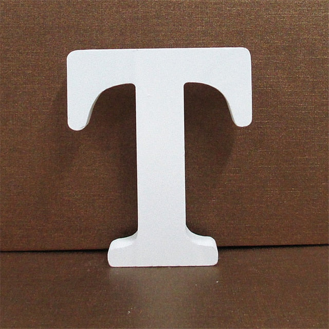 1pc 10CMX10CM White Wooden Letter English Alphabet 1pc 10CMX10CM White Wooden Letter English Alphabet