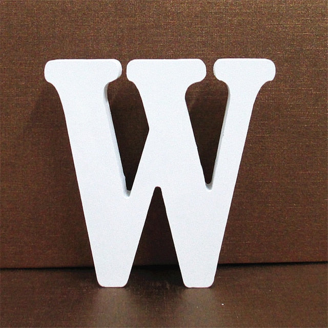 1pc 10CMX10CM White Wooden Letter English Alphabet 1pc 10CMX10CM White Wooden Letter English Alphabet