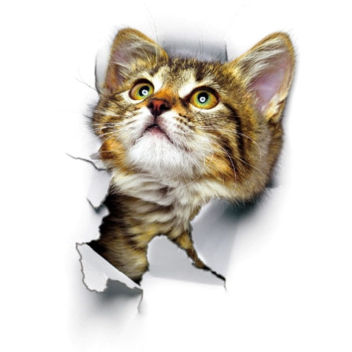 Cats 3D Wall Sticker Toilet Stickers Hole View Vivid Dogs Bathroom Cats 3D Wall Sticker Toilet Stickers Hole View Vivid Dogs Bathroom