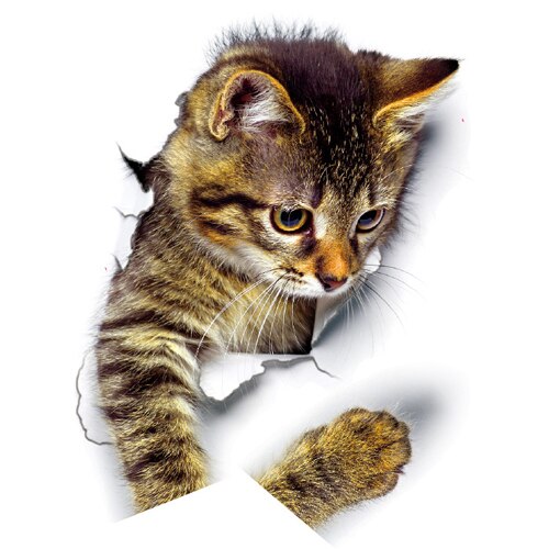 Cats 3D Wall Sticker Toilet Stickers Hole View Vivid Dogs Bathroom Cats 3D Wall Sticker Toilet Stickers Hole View Vivid Dogs Bathroom