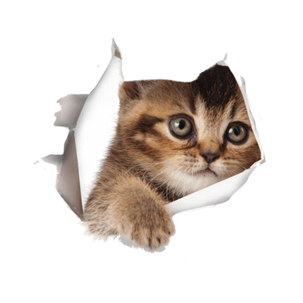 Cats 3D Wall Sticker Toilet Stickers Hole View Vivid Dogs Bathroom Cats 3D Wall Sticker Toilet Stickers Hole View Vivid Dogs Bathroom