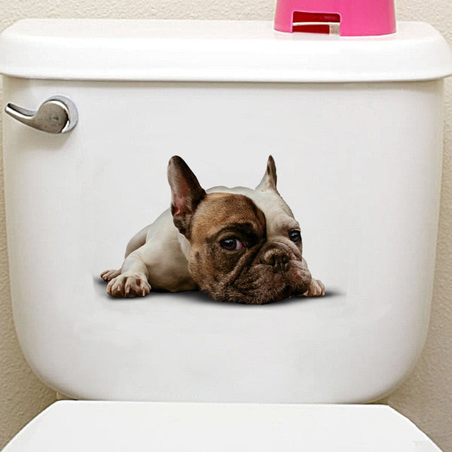 Cats 3D Wall Sticker Toilet Stickers Hole View Vivid Dogs Bathroom Cats 3D Wall Sticker Toilet Stickers Hole View Vivid Dogs Bathroom