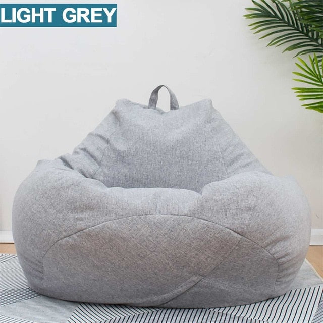 Lazy BeanBag Sofas without Filler Linen Cloth Lounger Seat Bean Bag Cover Chairs Pouf Puff Couch Tatami Living Room Furniture Lazy BeanBag Sofas without Filler Linen Cloth Lounger Seat Bean Bag Cover Chairs Pouf Puff Couch Tatami Living Room Furniture