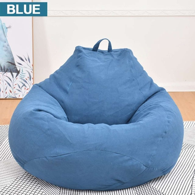 Lazy BeanBag Sofas without Filler Linen Cloth Lounger Seat Bean Bag Cover Chairs Pouf Puff Couch Tatami Living Room Furniture Lazy BeanBag Sofas without Filler Linen Cloth Lounger Seat Bean Bag Cover Chairs Pouf Puff Couch Tatami Living Room Furniture
