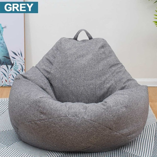 Lazy BeanBag Sofas without Filler Linen Cloth Lounger Seat Bean Bag Cover Chairs Pouf Puff Couch Tatami Living Room Furniture Lazy BeanBag Sofas without Filler Linen Cloth Lounger Seat Bean Bag Cover Chairs Pouf Puff Couch Tatami Living Room Furniture