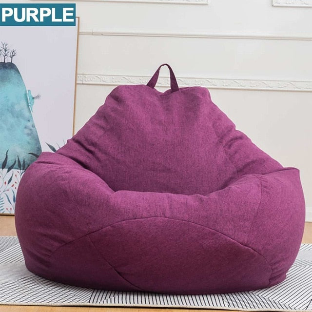 Lazy BeanBag Sofas without Filler Linen Cloth Lounger Seat Bean Bag Cover Chairs Pouf Puff Couch Tatami Living Room Furniture Lazy BeanBag Sofas without Filler Linen Cloth Lounger Seat Bean Bag Cover Chairs Pouf Puff Couch Tatami Living Room Furniture