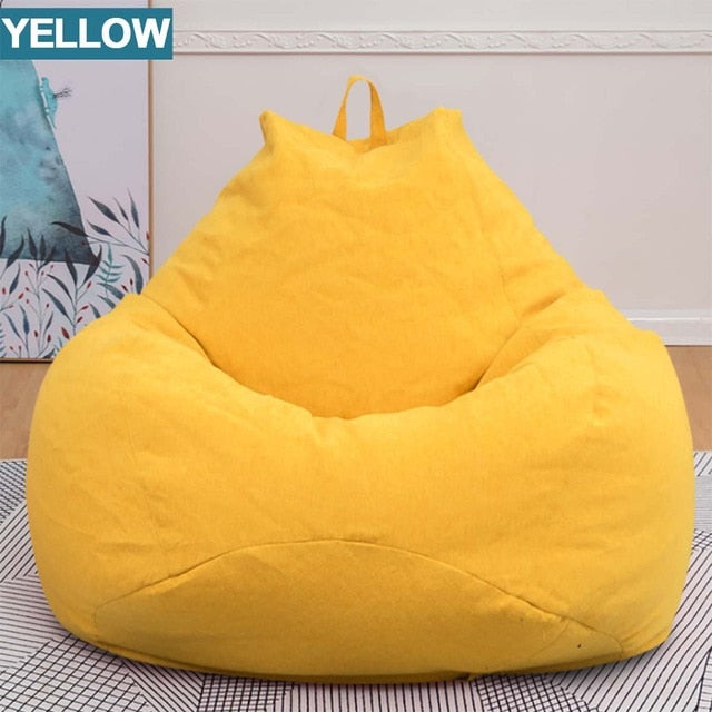 Lazy BeanBag Sofas without Filler Linen Cloth Lounger Seat Bean Bag Cover Chairs Pouf Puff Couch Tatami Living Room Furniture Lazy BeanBag Sofas without Filler Linen Cloth Lounger Seat Bean Bag Cover Chairs Pouf Puff Couch Tatami Living Room Furniture