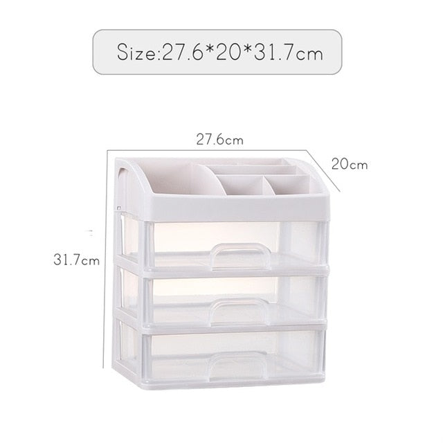 Makeup Organizer Drawers Plastic Cosmetic Storage Box Makeup Organizer Drawers Plastic Cosmetic Storage Box
