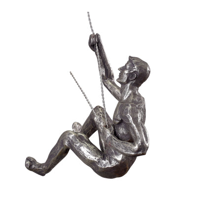 Industrial Style Climbing Man Resin Iron Wire Wall Industrial Style Climbing Man Resin Iron Wire Wall