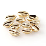 20Pcs 10-17mm Gold/Silver Plated Natural Color Shell