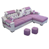 3 Seat Linen  Living Room Sofa Set Home Furniture Modern Design