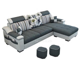 3 Seat Linen  Living Room Sofa Set Home Furniture Modern Design