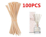 100pcs 22cmx3mm Aroma Rattan Sticks Reed Diffuser Sticks