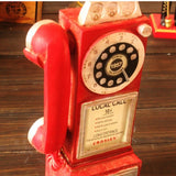 Rotary Antique Dial Pay Phone Model Vintage Phone Booth Call Telephone