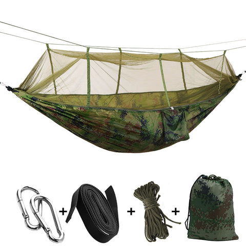 1-2 Person Portable Outdoor Camping Hammock With Mosquito Net