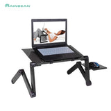 Adjustable Aluminum Laptop Desk Ergonomic Portable TV  Pad