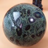 6/7/8/9CM Natural green peacock stone crystal ball stone beautiful home