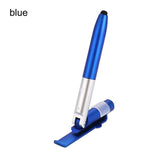 Simple Portable 4-in-1 Flashlight Pen Foldable Ballpoint Pen Stylus