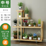 Wooden Flower Rack Plant Stand Multi Flower Stand Shelves Bonsai Display