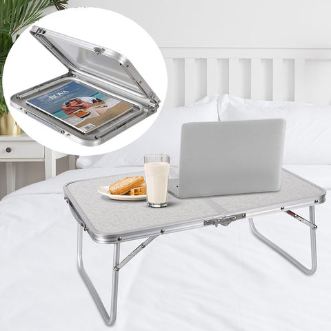 Folding Laptop Table Lapdesk Breakfast Bed