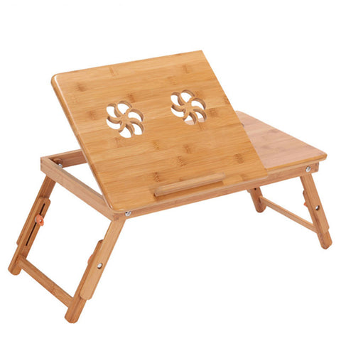 Actionclub Portable Folding Bamboo Laptop Table Sofa Bed