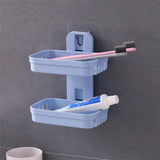 2019 Bathroom Suction Cup Soap Dishes Plastic Holders Wall-mounted